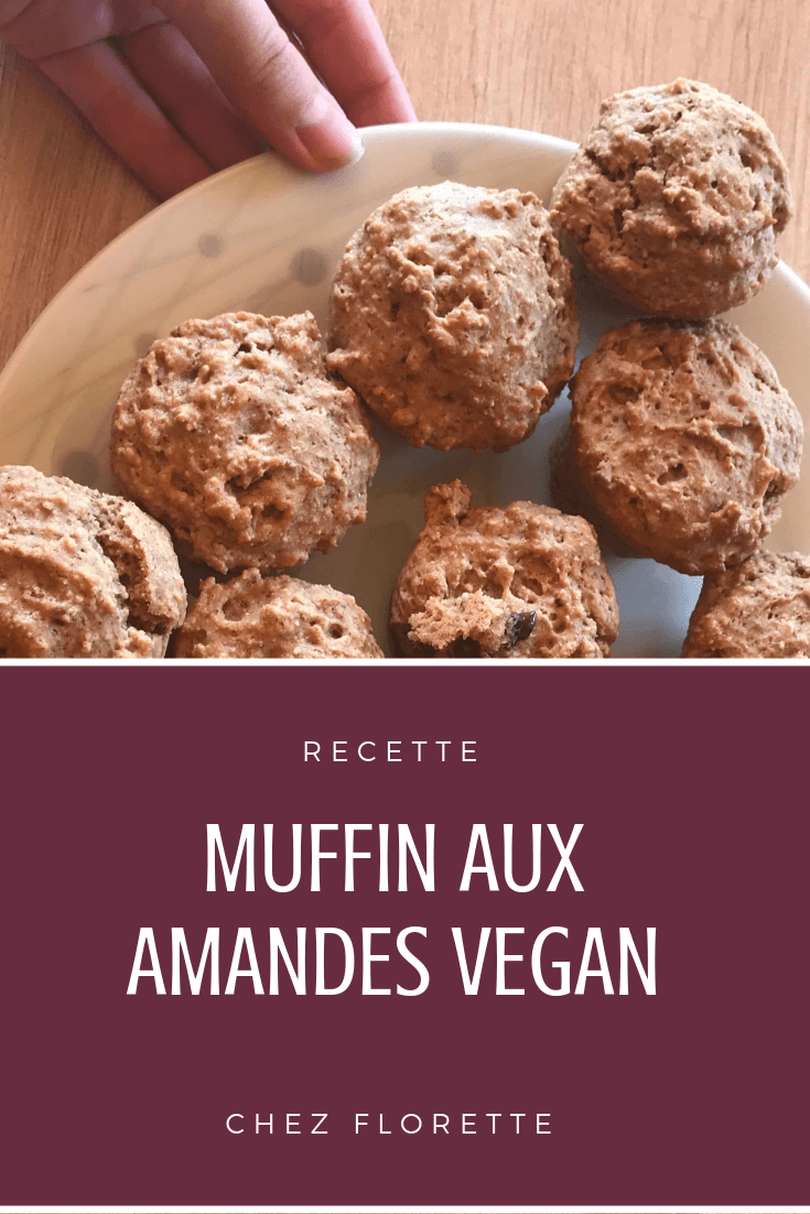 Sauvegarder la recette de Muffin aux amandes Vegan sur Pinterest